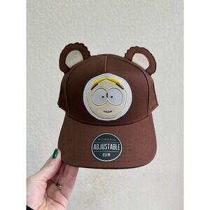 South Park Cartman Bear Ears Snapback Hat Adjustable OSFM Brown